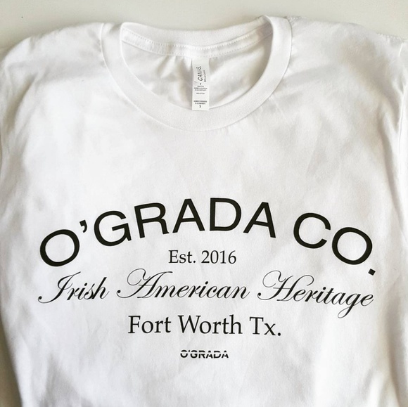 O'Grada Men's Classic White T-Shirt - Picture 3 of 4